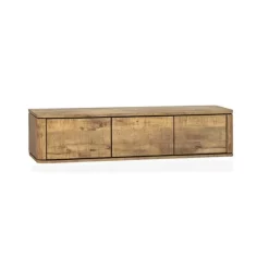 Maison Madera Industriele Kasten|Tv Meubels|Nuvoro Zwevend Tv meubel 3-deurs Mango 180cm