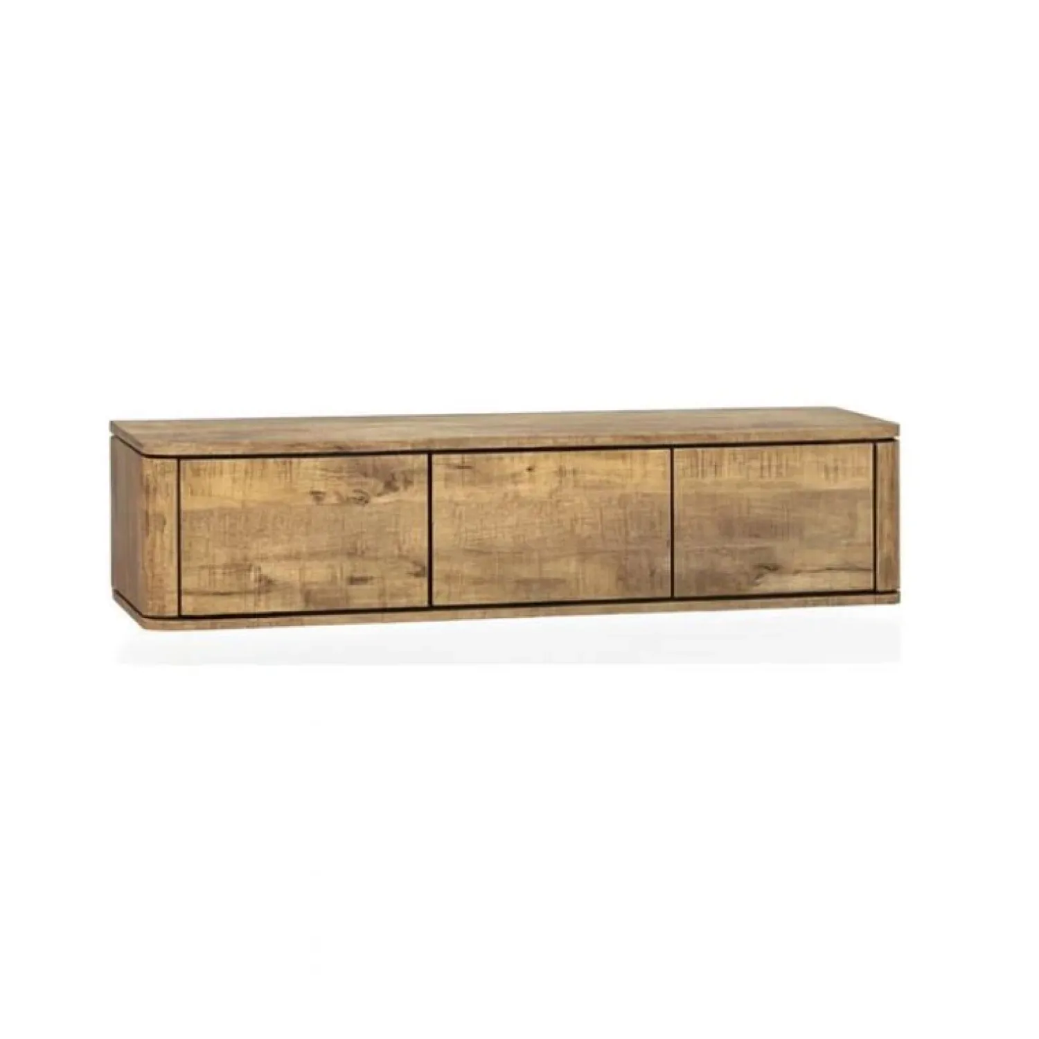 Maison Madera Industriele Kasten|Tv Meubels|Nuvoro Zwevend Tv meubel 3-deurs Mango 180cm