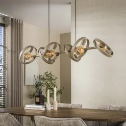 Kalfort Hanglampen|Octavia 6-lichts Hanglamp Beige