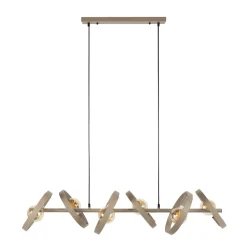 Kalfort Hanglampen|Octavia 6-lichts Hanglamp Beige