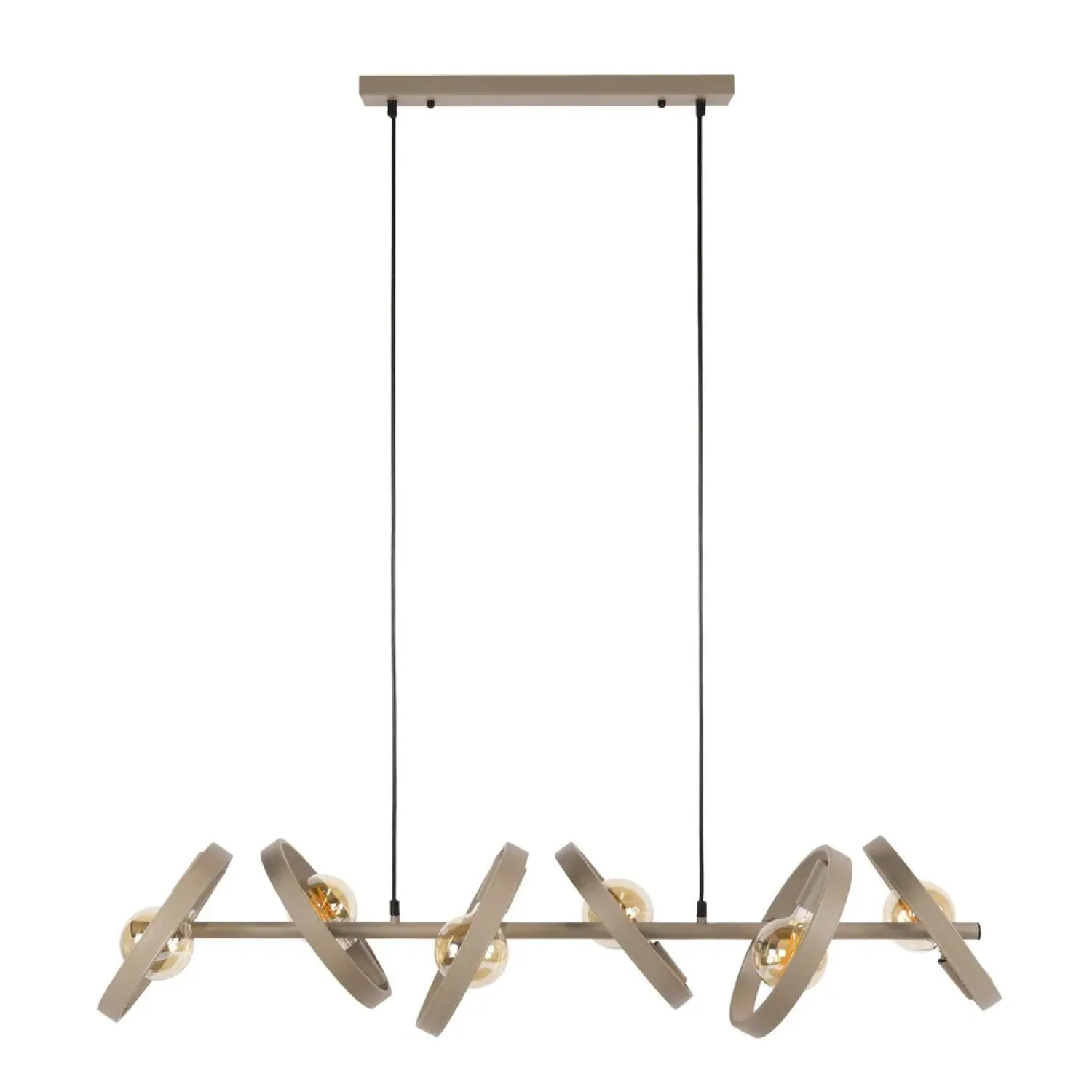 Kalfort Hanglampen|Octavia 6-lichts Hanglamp Beige