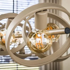 Kalfort Hanglampen|Octavia 8-lichts Hanglamp Beige