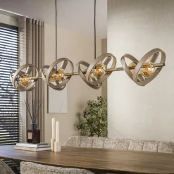 Kalfort Hanglampen|Octavia 8-lichts Hanglamp Beige