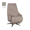 Label51 Fauteuils|Odense Fauteuil Taupe Micro Suede Elektrisch