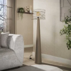 Kalfort Vloerlampen|Omaha 1-lichts Vloerlamp Beige