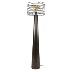Kalfort Vloerlampen|Omaha 1-lichts Vloerlamp Bruin
