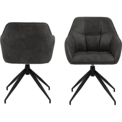 Nordhavn Eetkamerstoelen|Onyx Eetkamerstoel Antraciet
