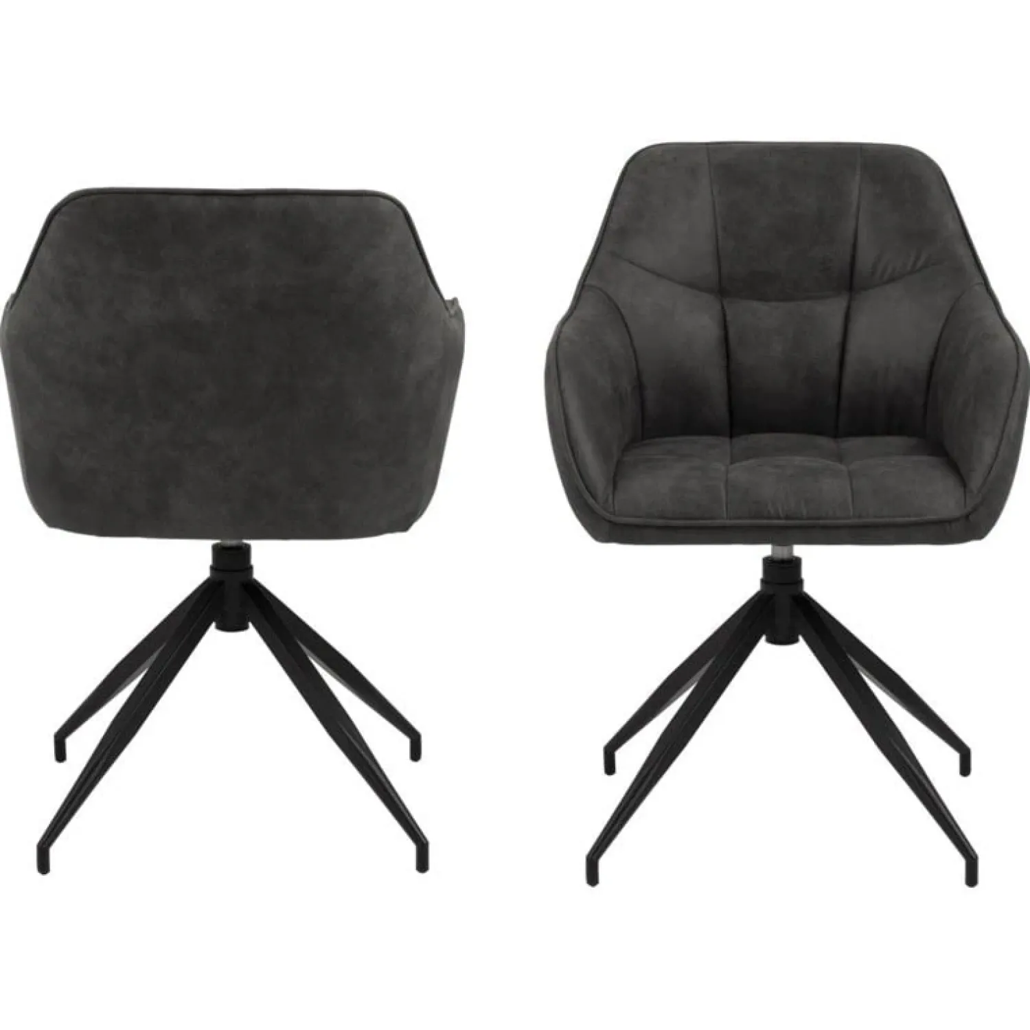 Nordhavn Eetkamerstoelen|Onyx Eetkamerstoel Antraciet