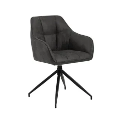 Nordhavn Eetkamerstoelen|Onyx Eetkamerstoel Antraciet