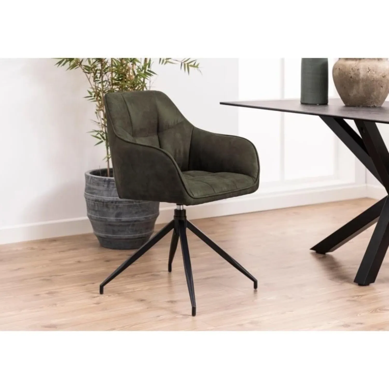 Nordhavn Eetkamerstoelen|Onyx Eetkamerstoel Groen