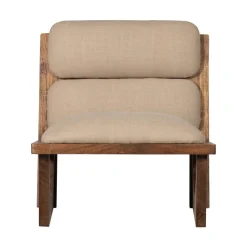 WOOOD Fauteuils|Opulent Fauteuil Bouclé/Hout Naturel