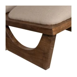 WOOOD Fauteuils|Opulent Fauteuil Bouclé/Hout Naturel