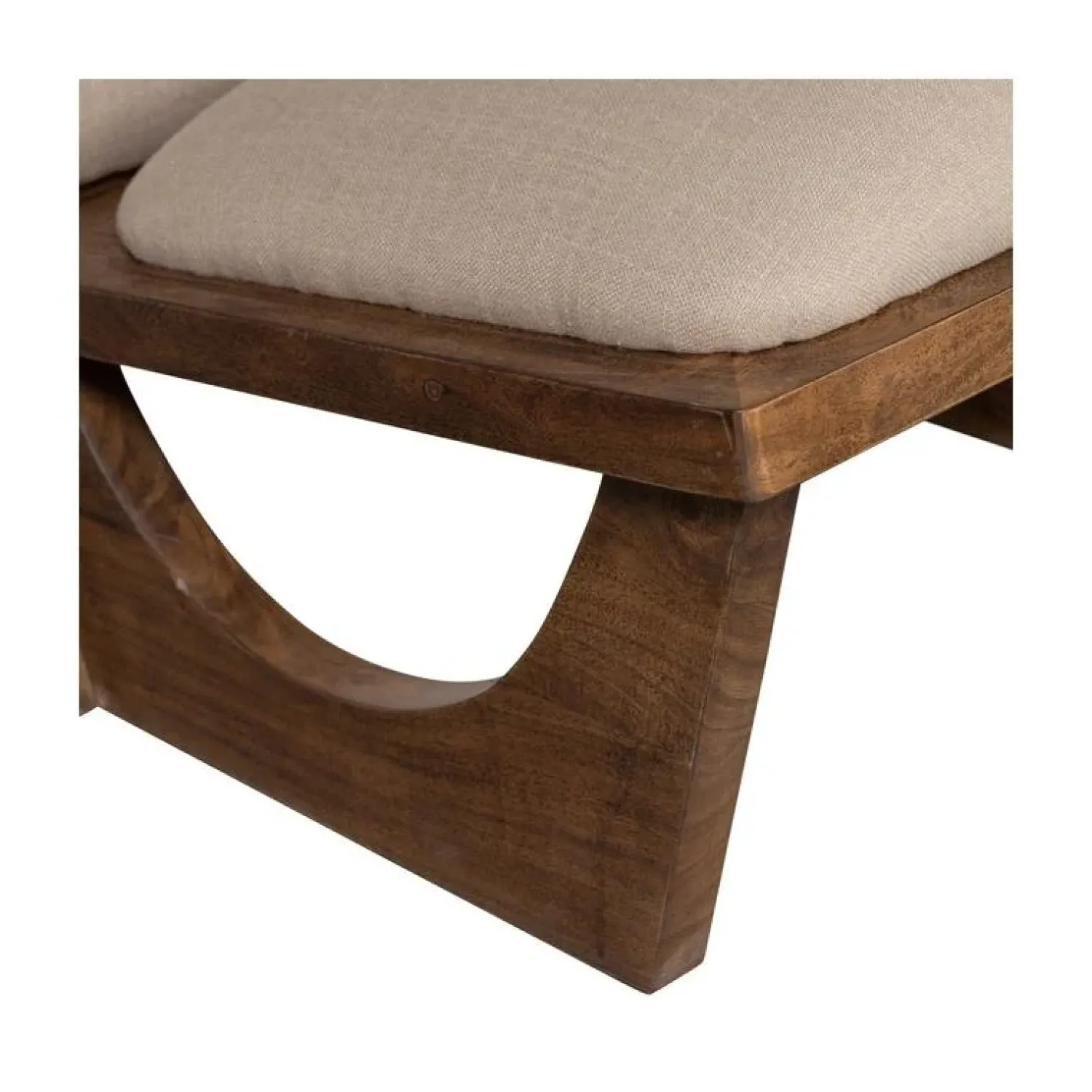 WOOOD Fauteuils|Opulent Fauteuil Bouclé/Hout Naturel