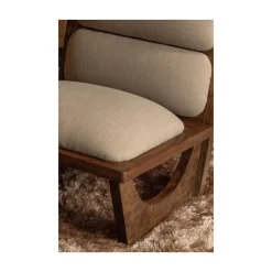 WOOOD Fauteuils|Opulent Fauteuil Bouclé/Hout Naturel