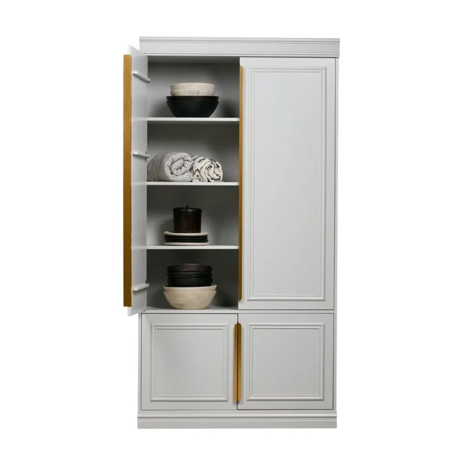 WOOOD Industriele Kasten|Kledingkasten|Organize Kledingkast Dennenhout Mist 44cm