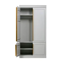 WOOOD Industriele Kasten|Kledingkasten|Organize Kledingkast Dennenhout Mist 62cm