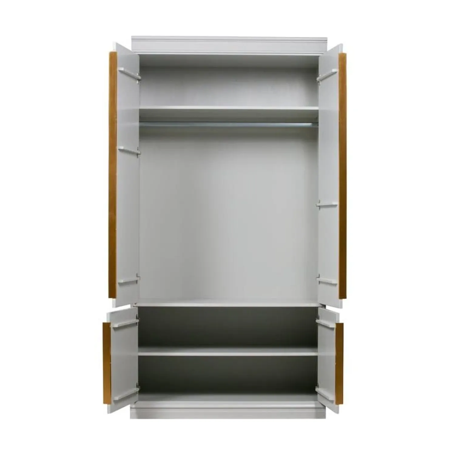 WOOOD Industriele Kasten|Kledingkasten|Organize Kledingkast Dennenhout Mist 62cm