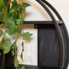 Furndea Wandrekken|Wandrekken|Orianna wandrek industrieel mangohout rond zwart 70cm