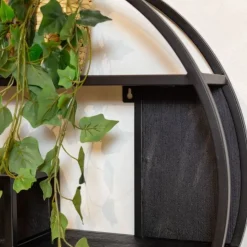 Furndea Wandrekken|Wandrekken|Orianna wandrek industrieel mangohout rond zwart 70cm