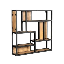 Furndea Wandrekken|Wandrekken|Orianna wandrek industrieel mangohout vierkant naturel 70cm