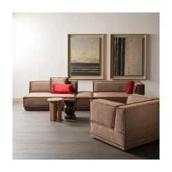 WOOOD Bijzettafels|Orivo Bijzettafel rond Oudroze 40cm