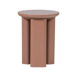 WOOOD Bijzettafels|Orivo Bijzettafel rond Oudroze 40cm