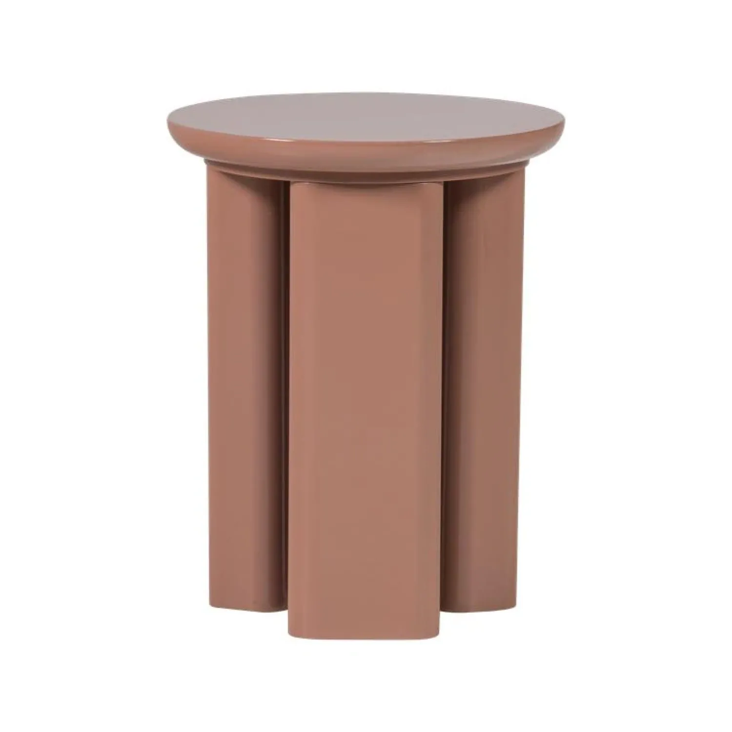 WOOOD Bijzettafels|Orivo Bijzettafel rond Oudroze 40cm