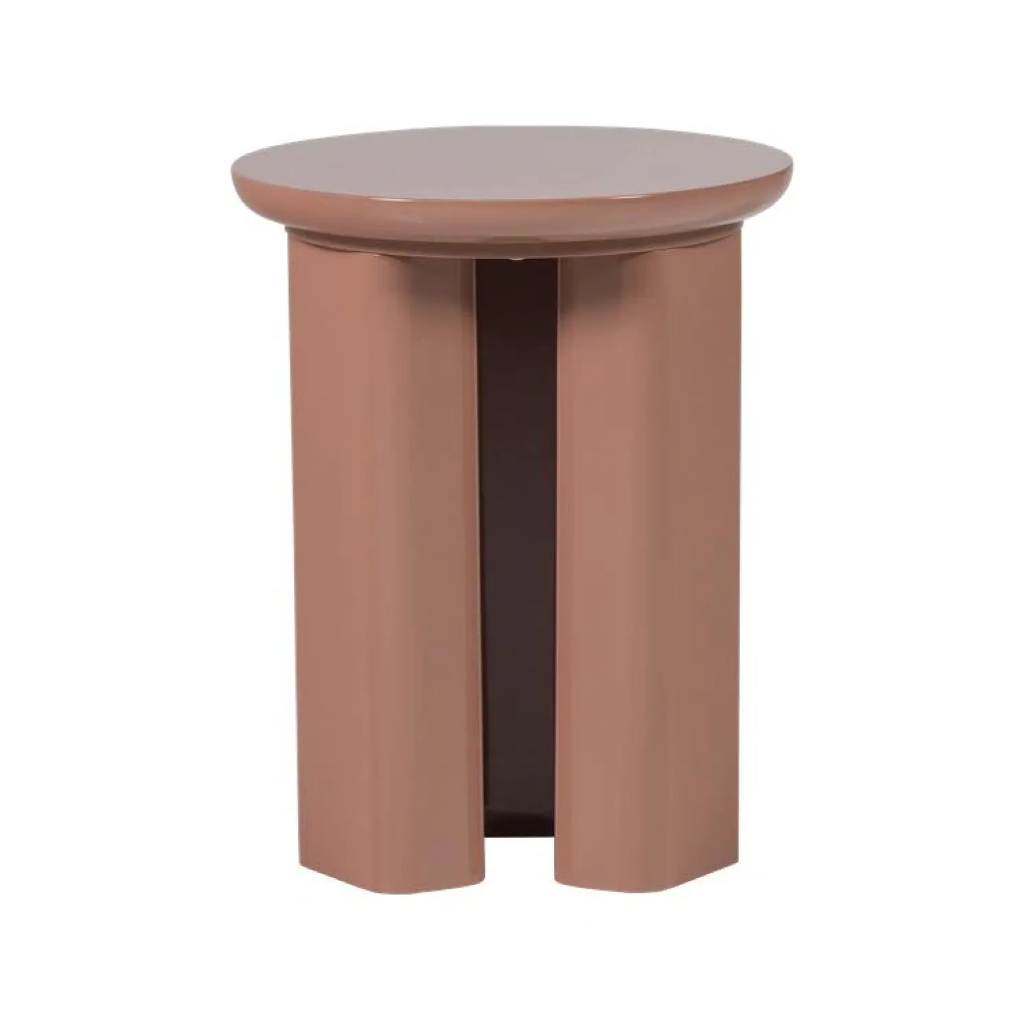 WOOOD Bijzettafels|Orivo Bijzettafel rond Oudroze 40cm