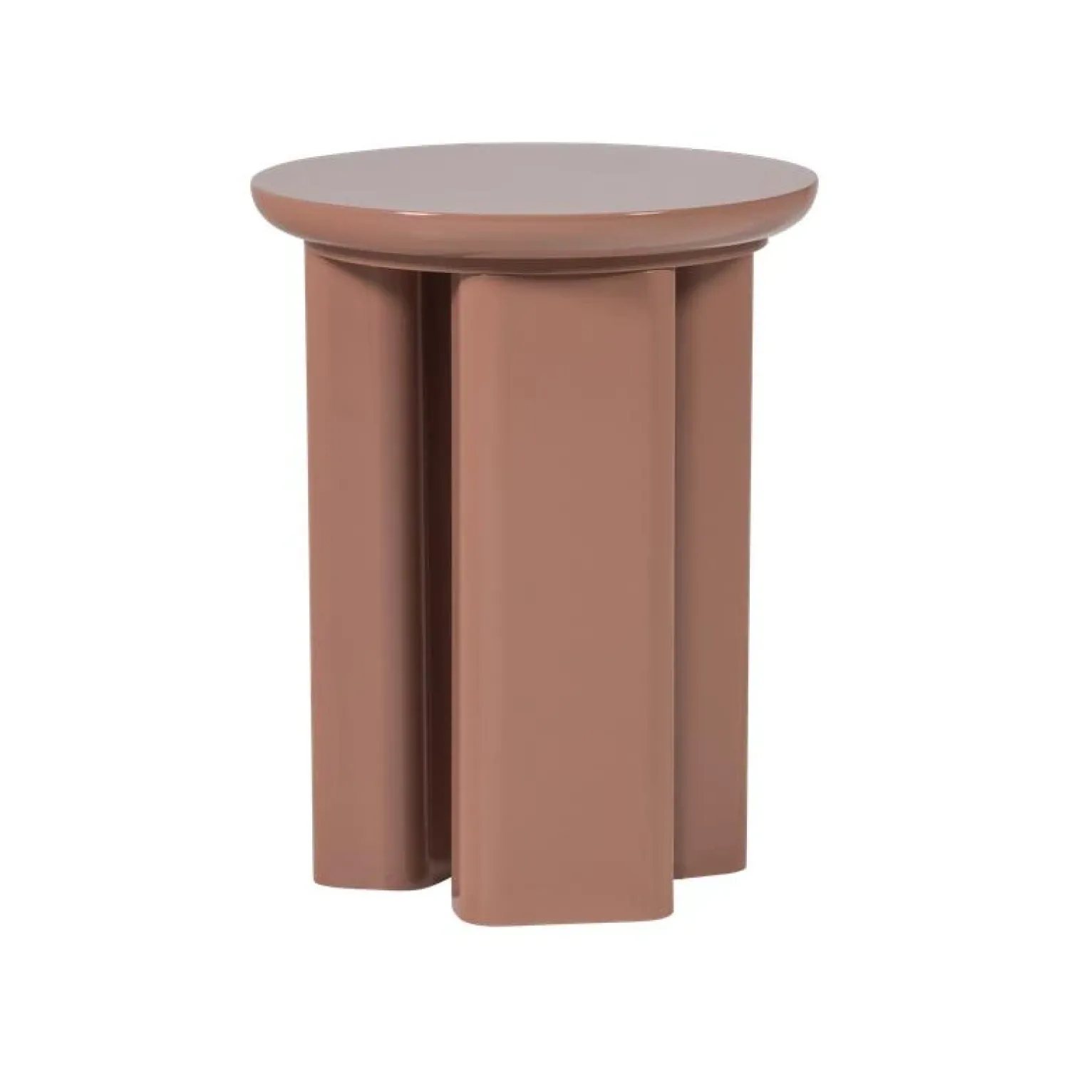 WOOOD Bijzettafels|Orivo Bijzettafel rond Oudroze 40cm