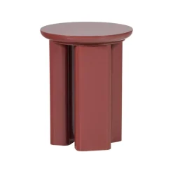 WOOOD Bijzettafels|Orivo Bijzettafel rond Roodroze 40cm