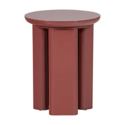WOOOD Bijzettafels|Orivo Bijzettafel rond Roodroze 40cm