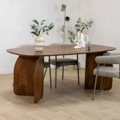 Vane Living Eettafels|Orla Eettafel Walnoot Deens Ovaal 200cm