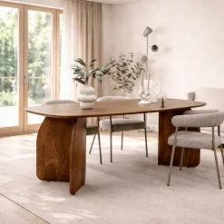 Vane Living Eettafels|Orla Eettafel Walnoot Deens Ovaal 200cm