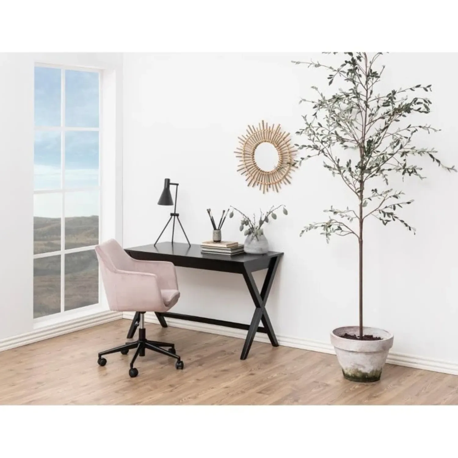 Nordhavn Bureautafels|Orlena Bureau Zwart 120cm