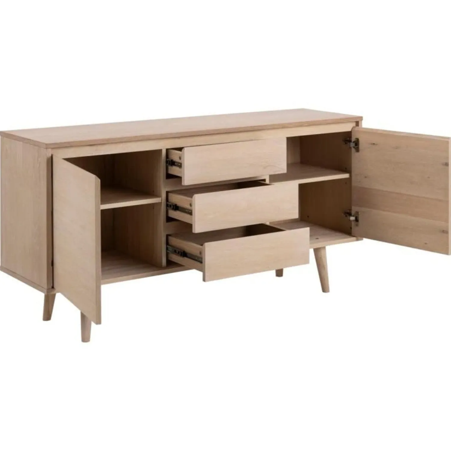 Nordhavn Dressoirs|Industriele Kasten|Orska Dressoir Naturel 150cm