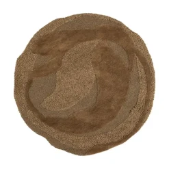 WOOOD Vloerkleden|Orvi Vloerkleed rond Bruin 160cm