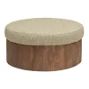 Tower living Krukjes|Hockers|Ossana hocker met opslagruimte 80cm rond