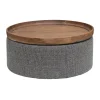 Tower living Salontafels|Krukjes|Ossana hocker/tafel met los blad 80cm rond