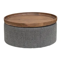 Tower living Salontafels|Krukjes|Ossana hocker/tafel met los blad 80cm rond