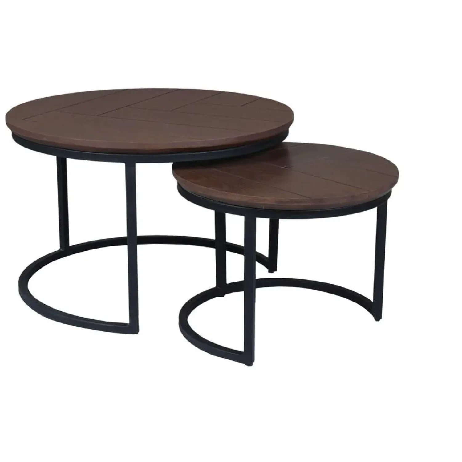Furndea Salontafels|Otis Salontafel set van 2 Walnoot Eiken