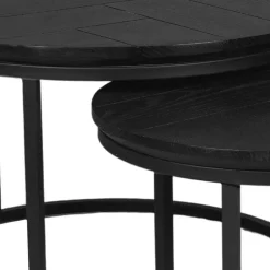 Furndea Salontafels|Otis Salontafel set van 2 Zwart Eiken
