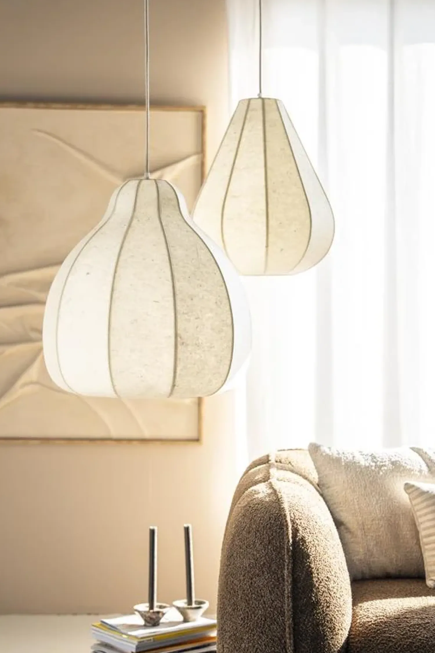 By Boo Hanglampen|Oto 1-lichts Hanglamp Wit 40cm