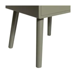 WOOOD Nachtkastjes|Industriele Kasten|Ozzy Nachtkastje MDF Warm Groen 36cm