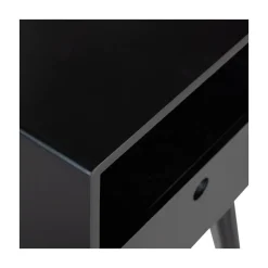 WOOOD Nachtkastjes|Industriele Kasten|Ozzy Nachtkastje MDF Zwart 36cm