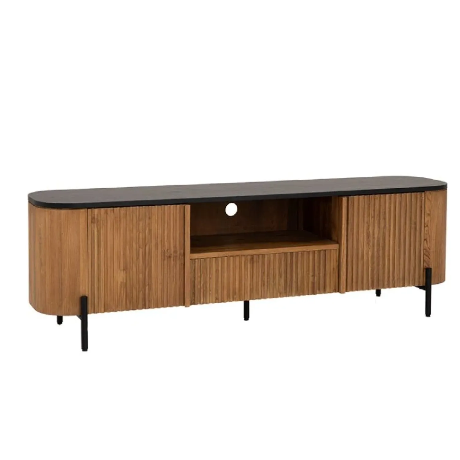 Tower living Industriele Kasten|Tv Meubels|Palazzo Tv meubel Teakhout 180cm