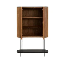 Tower living Wandkasten|Industriele Kasten|Palazzo Wandkast Teakhout 105cm
