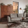 Tower living Wandkasten|Industriele Kasten|Paola wandkast mangohout 4 deurs 130cm