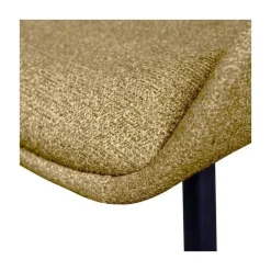 WOOOD Eetkamerstoelen|Parade Eetkamerstoel Melange Stof Mosterd