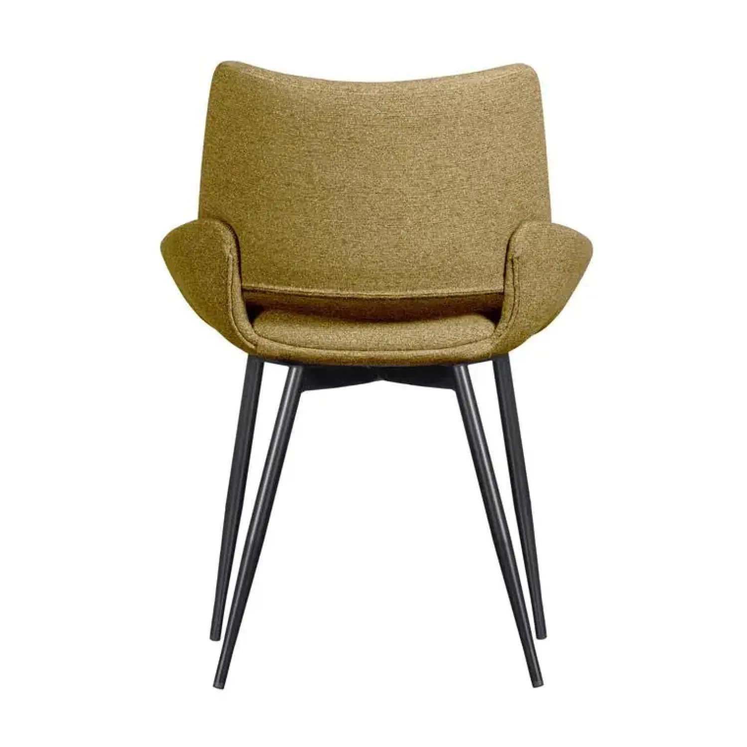 WOOOD Eetkamerstoelen|Parade Eetkamerstoel Melange Stof Mosterd