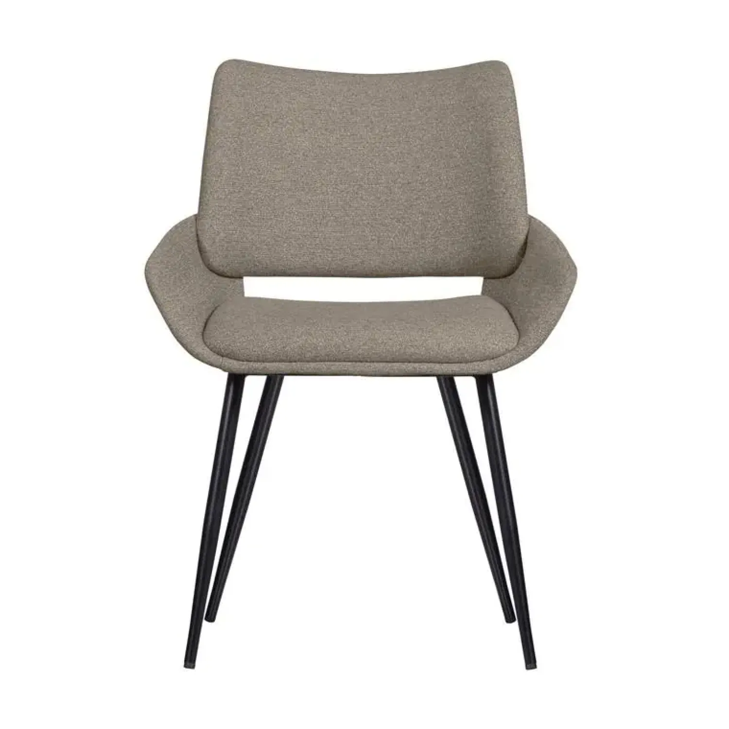 WOOOD Eetkamerstoelen|Parade Eetkamerstoel Melange Stof Zand